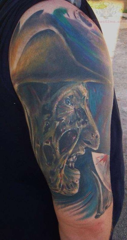 Stylish Freddy Krueger Tattoo